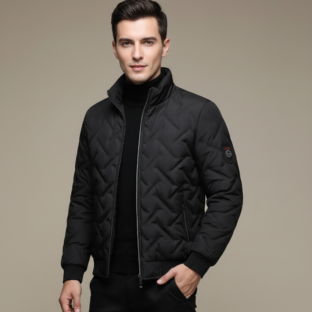 Veste matelassée à motif losanges moderne