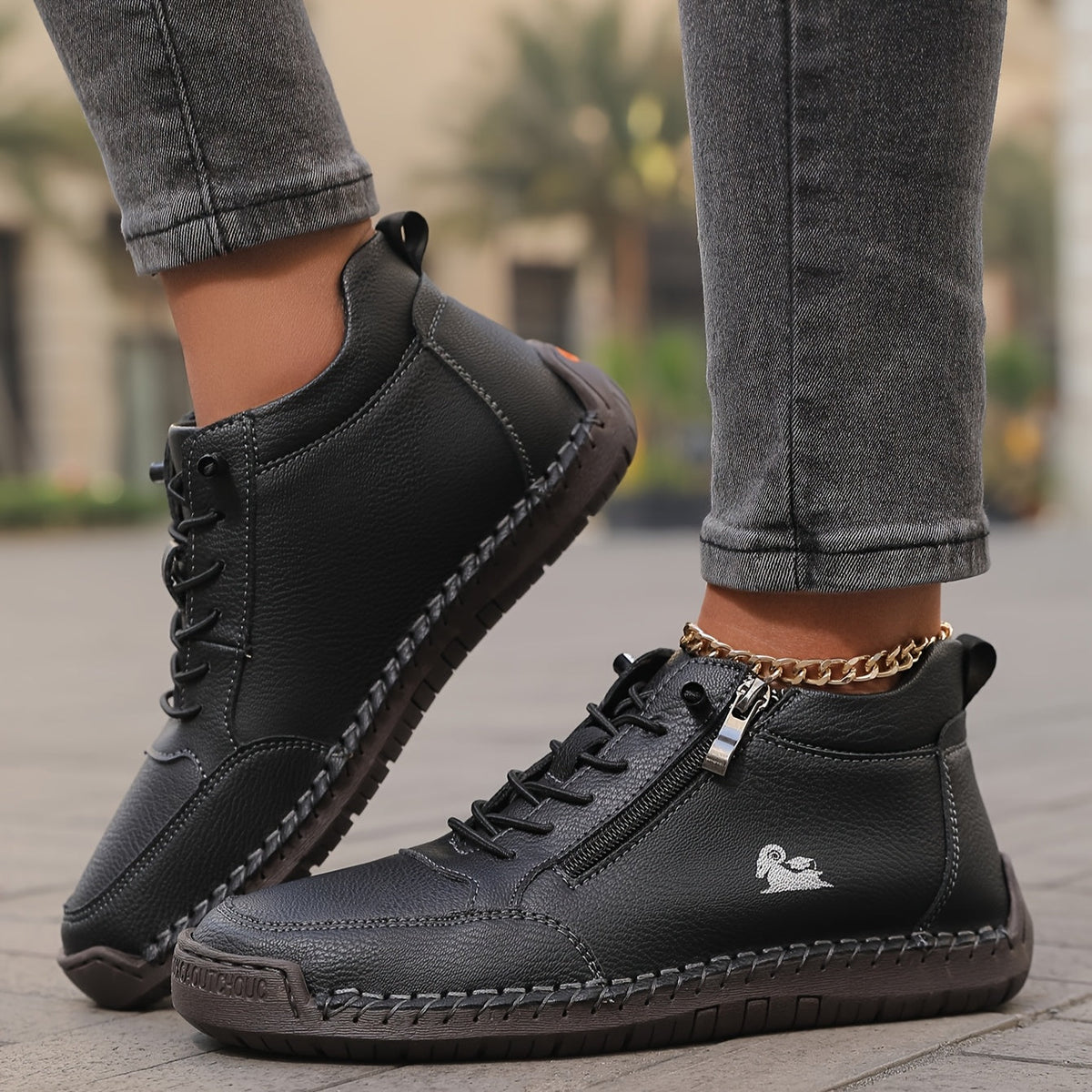 Damen Walkingschuhe mit Weiter Zehenbox und Rutschfester Sohle