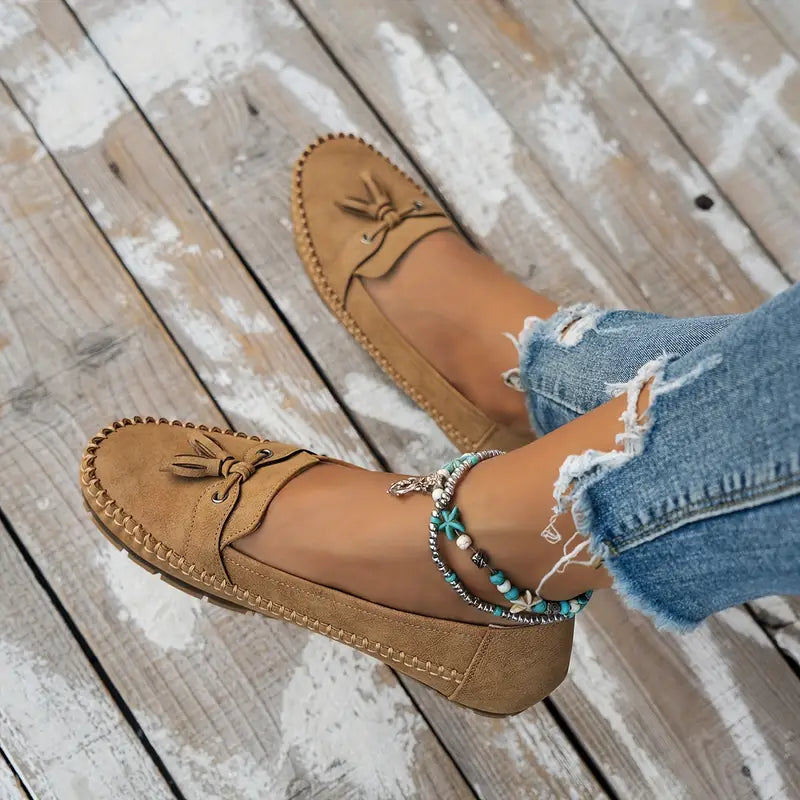 Orthopädische Damen Loafer mit Fußgewölbestütze