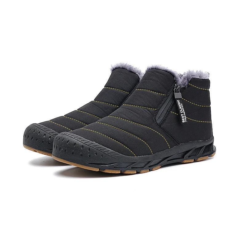 Gefütterte Barfuss-Winterschuhe mit Warmfutter und Weiter Zehenbox