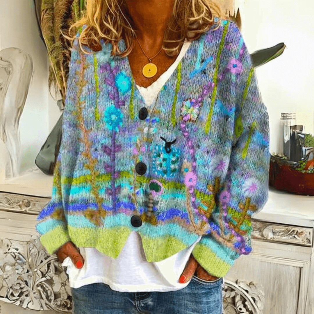 Leichte Strickjacke Im Schmalen Schnitt