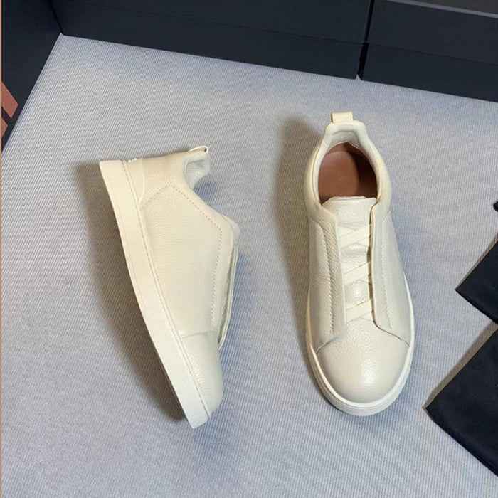 Herren Schnür Sneaker in Lederoptik
