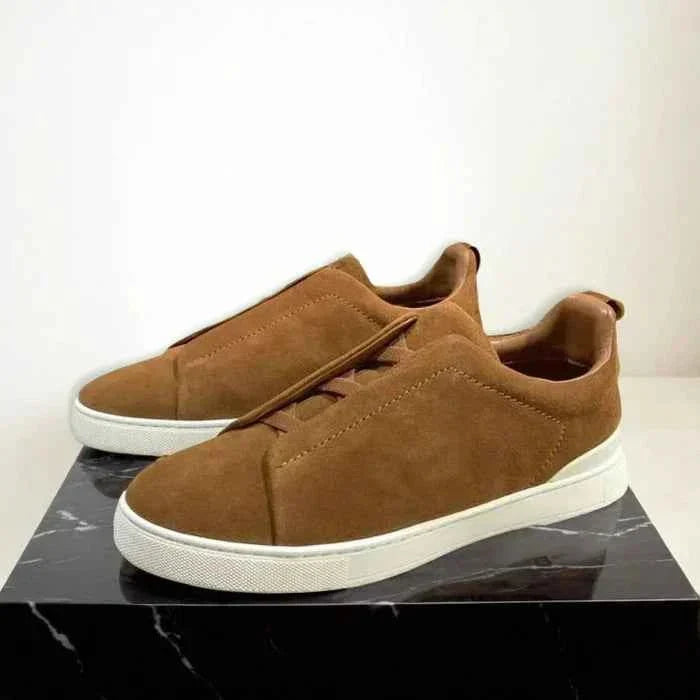 Herren Schnür Sneaker in Lederoptik