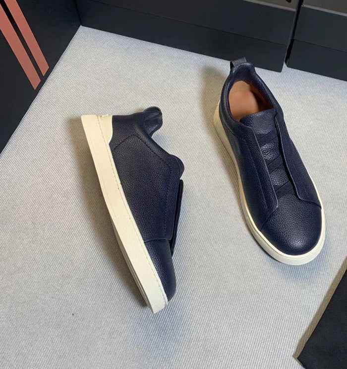 Herren Schnür Sneaker in Lederoptik
