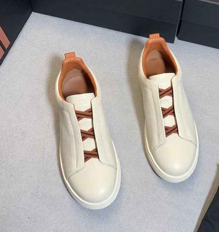 Herren Schnür Sneaker in Lederoptik