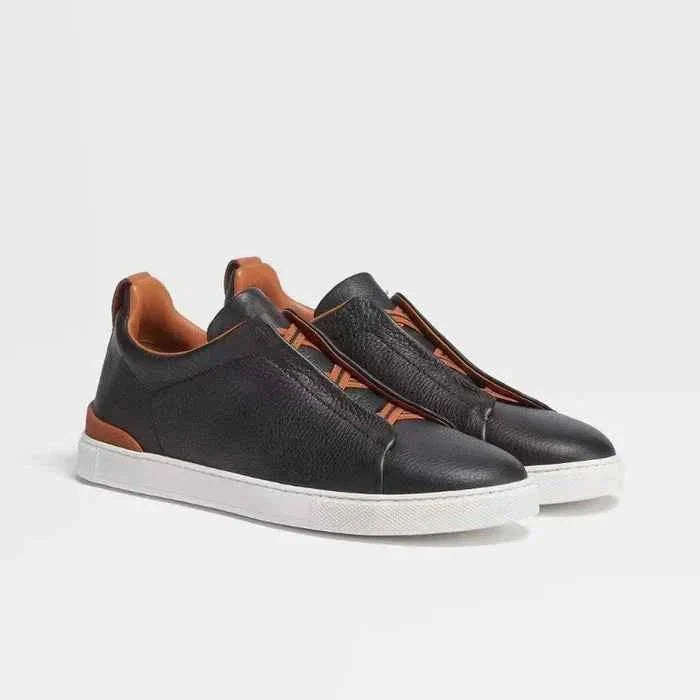 Herren Schnür Sneaker in Lederoptik