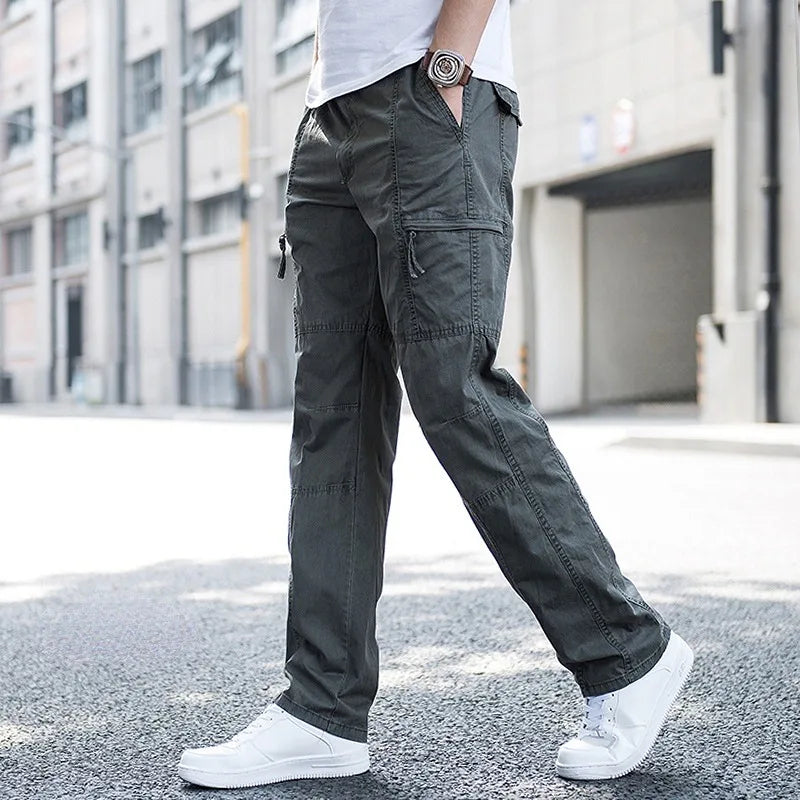 Bequeme Cargohose mit Stretch und Seitentaschen