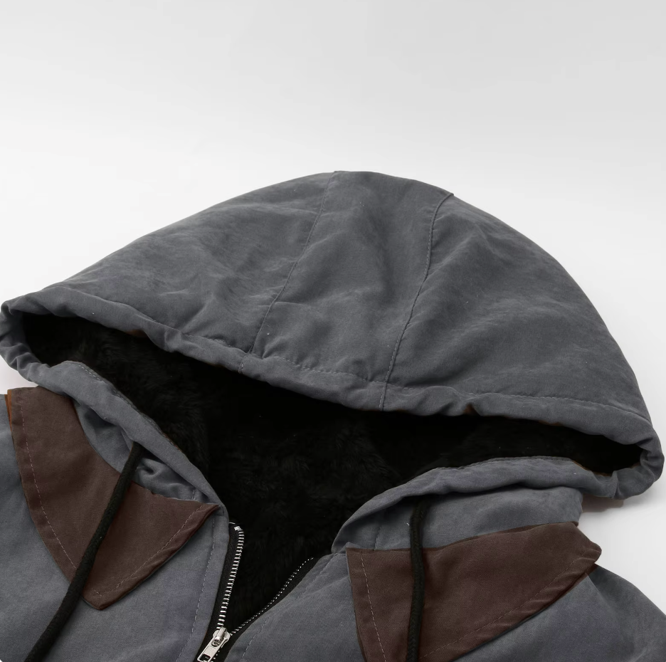 Herren Kapuzenjacke Mit Durchgehendem Reißverschluss