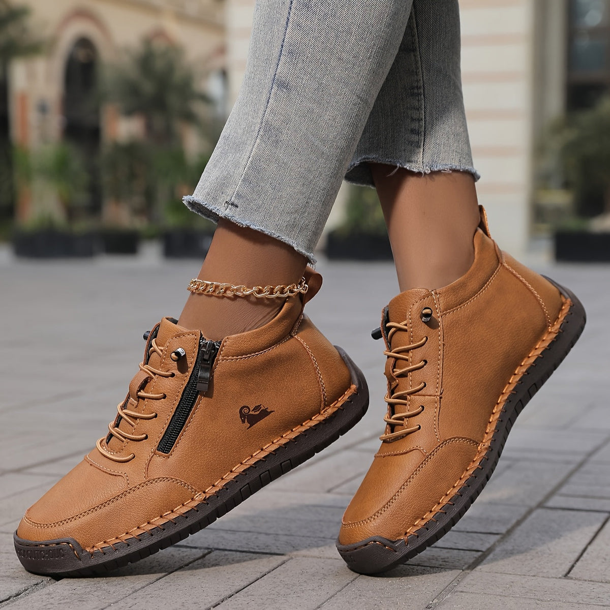 Damen Walkingschuhe mit Weiter Zehenbox und Rutschfester Sohle