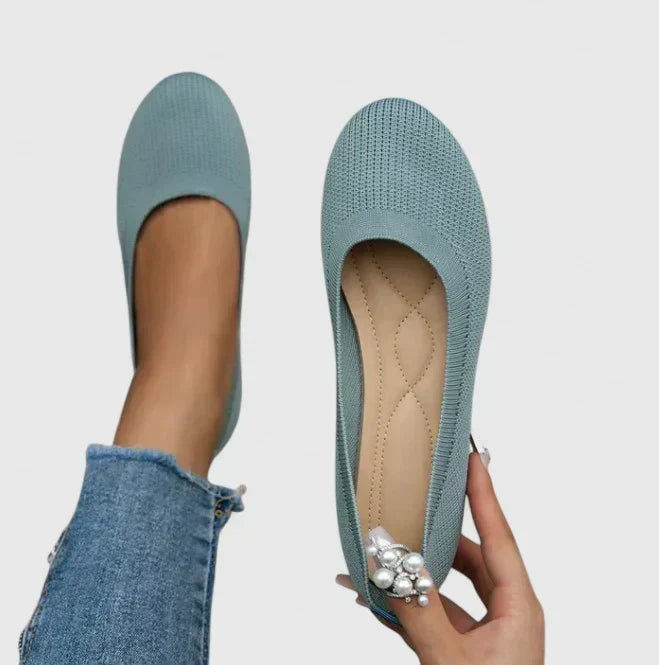 Orthopädische Slipper Damen mit Gummizug und rutschfester Sohle
