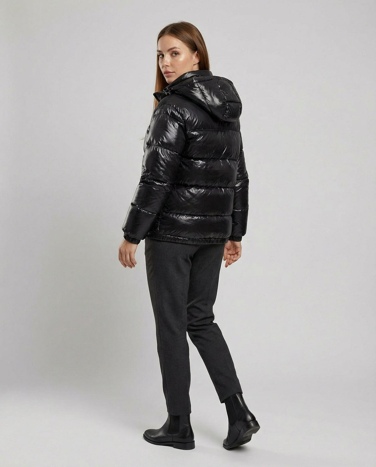 Unisex Pufferjacke mit Glatter Oberfläche und Futter