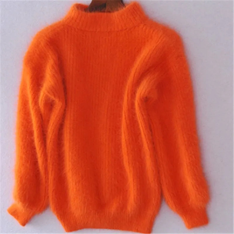 Locker Gestrickter Damen Pullover Im Vintage Look
