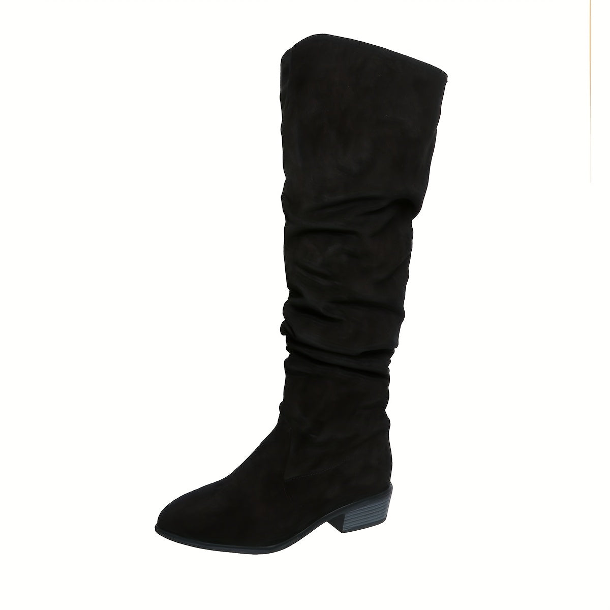 Lässige Damen Overknee Stiefel Mit Niedrigem Blockabsatz