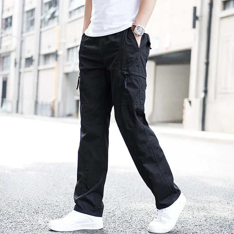 Bequeme Cargohose mit Stretch und Seitentaschen