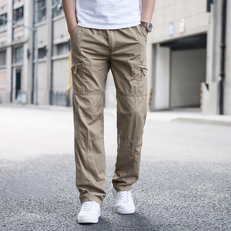 Bequeme Cargohose mit Stretch und Seitentaschen