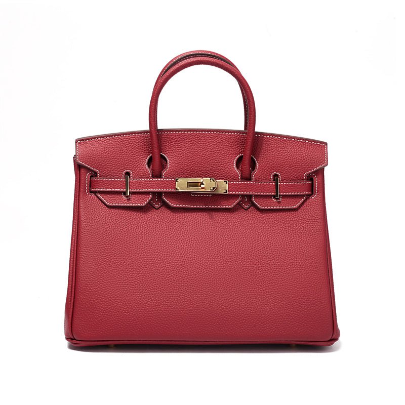 Elegante Damen Handtasche Aus Leder Mit Henkel