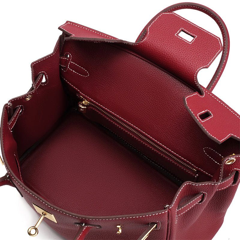 Elegante Damen Handtasche Aus Leder Mit Henkel