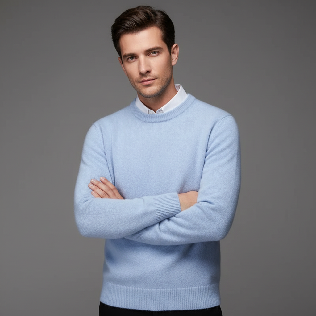 Weicher Herren Feinstrick Pullover Für Jeden Tag
