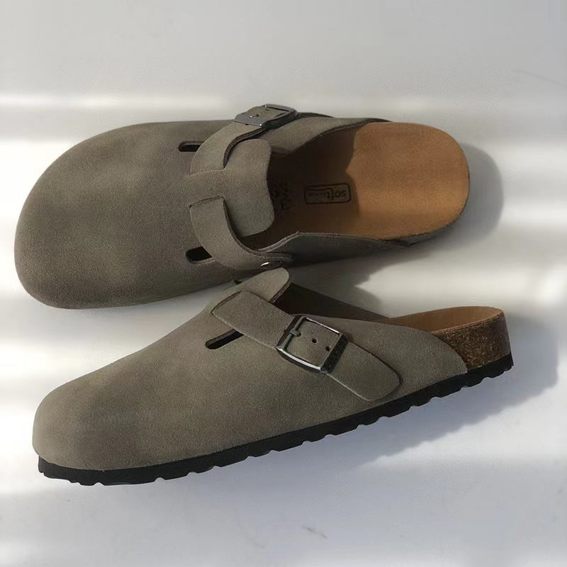 Premium Leder Unisex Sandalen Mit Ergonomischem Fußbett