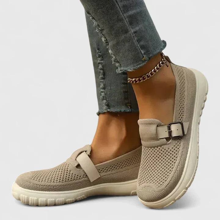 Rutschfeste orthopädische Damen Loafer mit Fußgewölbestütze