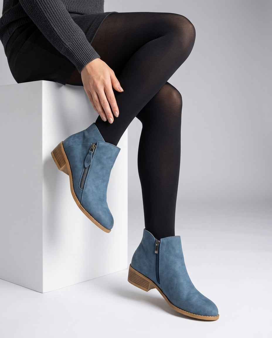 Ankle Boots Mit Stabilem Blockabsatz