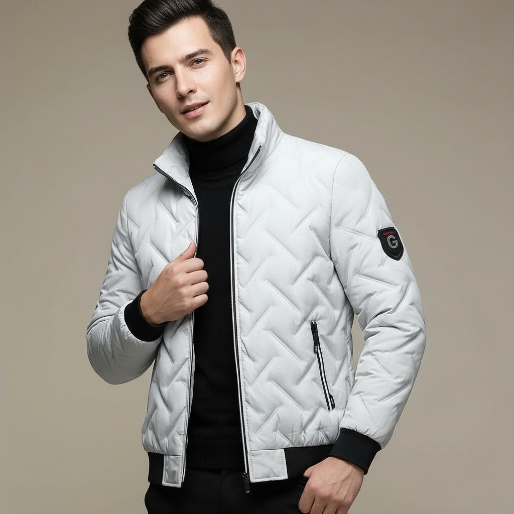 Veste matelassée à motif losanges moderne