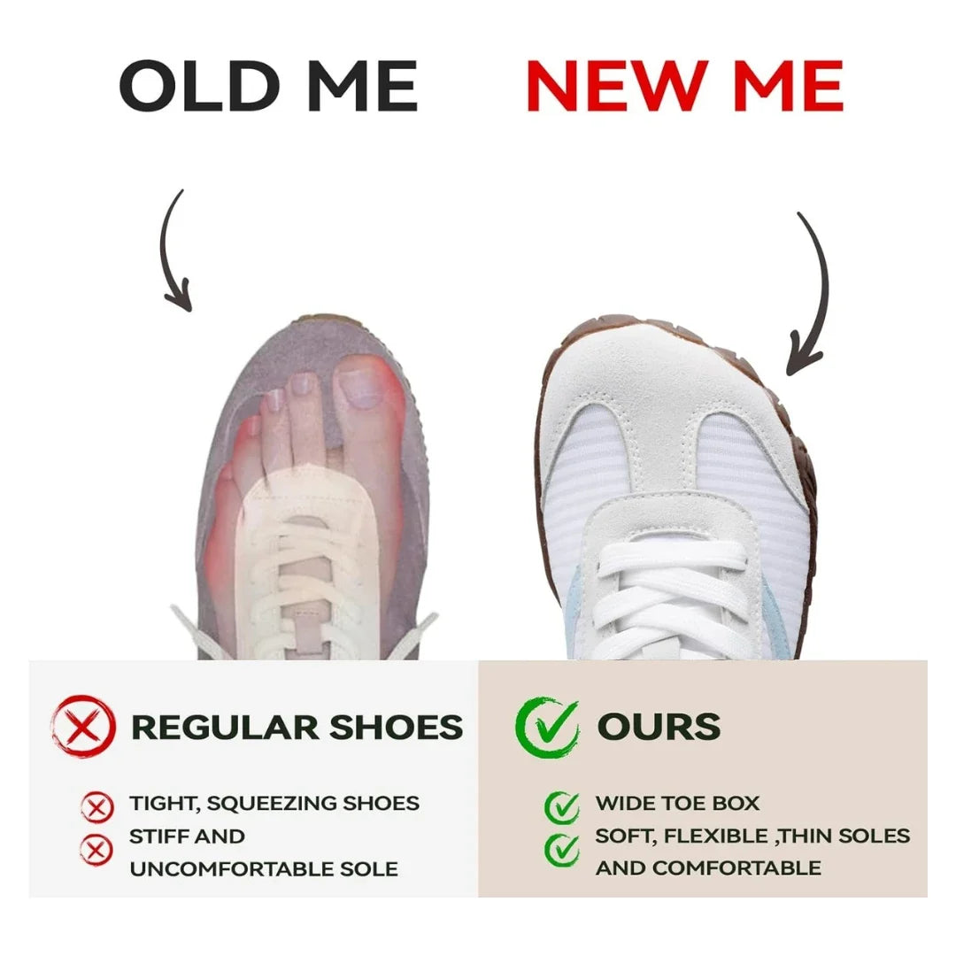 Unisex Barfußschuhe mit Breiter Zehenbox