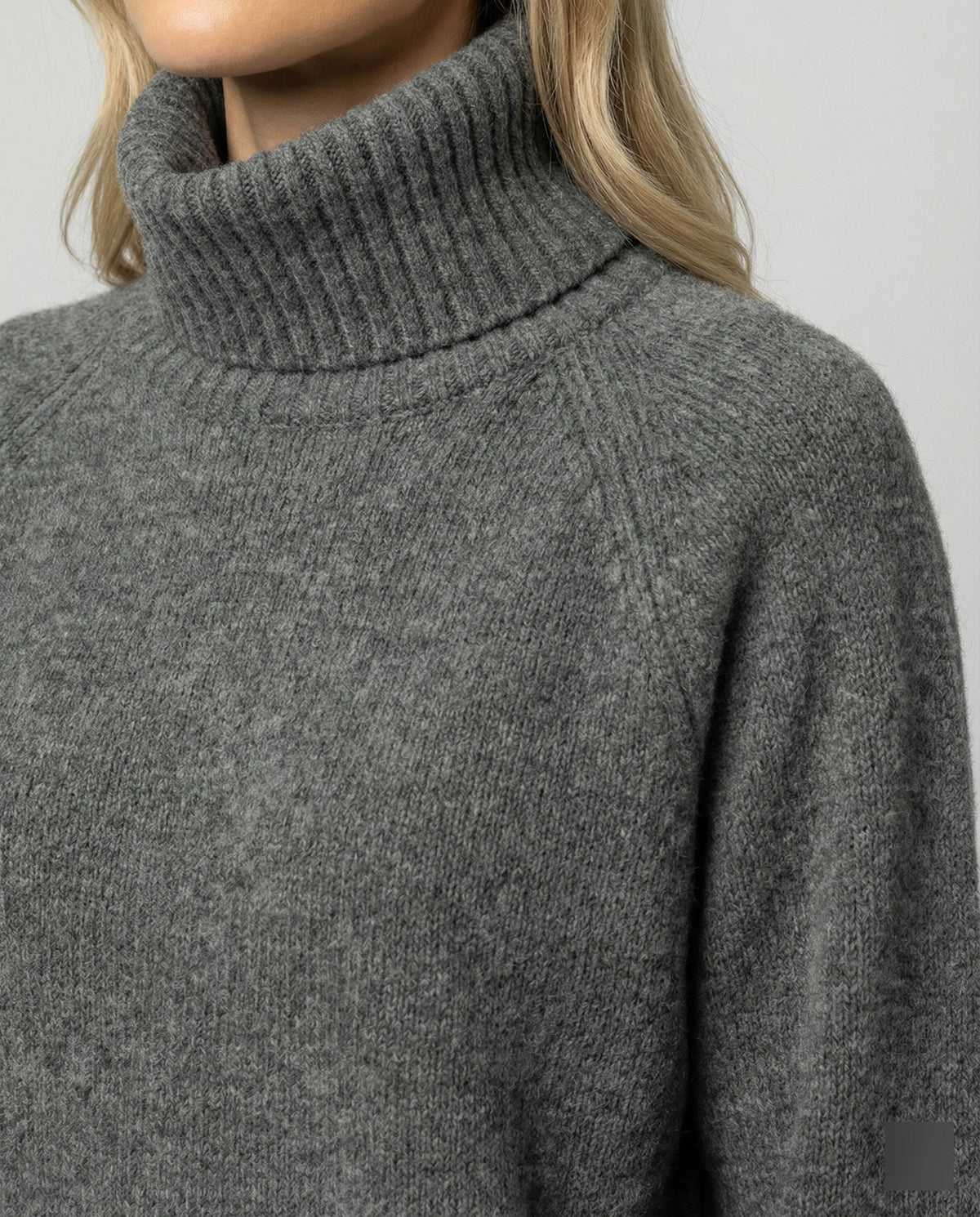 Lässiger Damen Rollkragenpullover Mit Weiter Passform