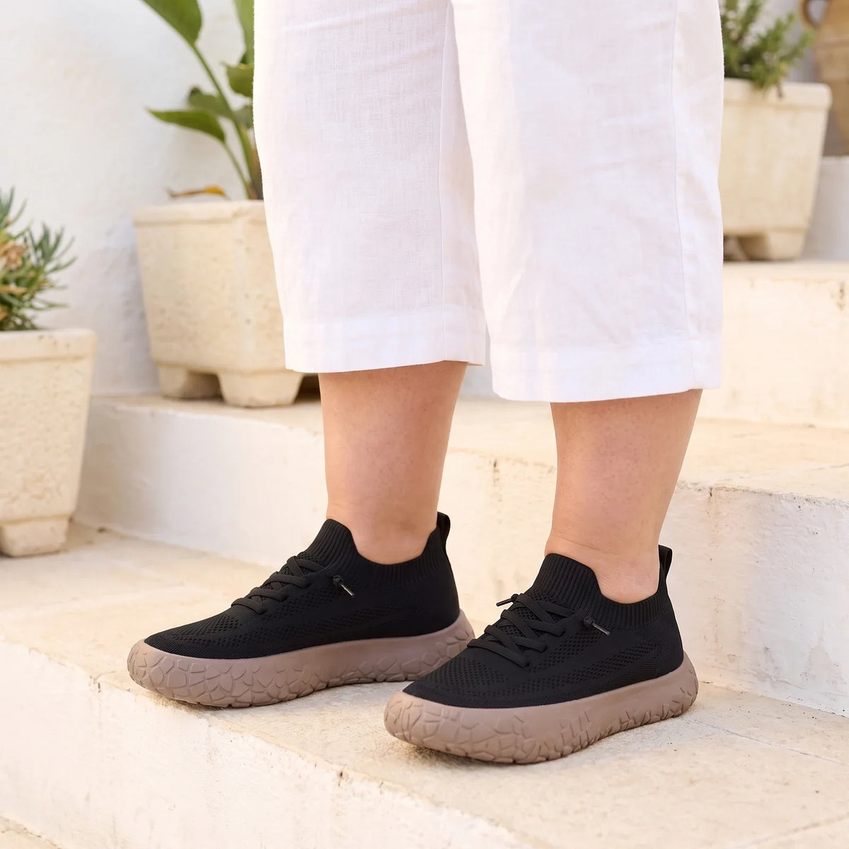 Unisex Gemusterte Barfußschuhe mit Breiter Zehenbox