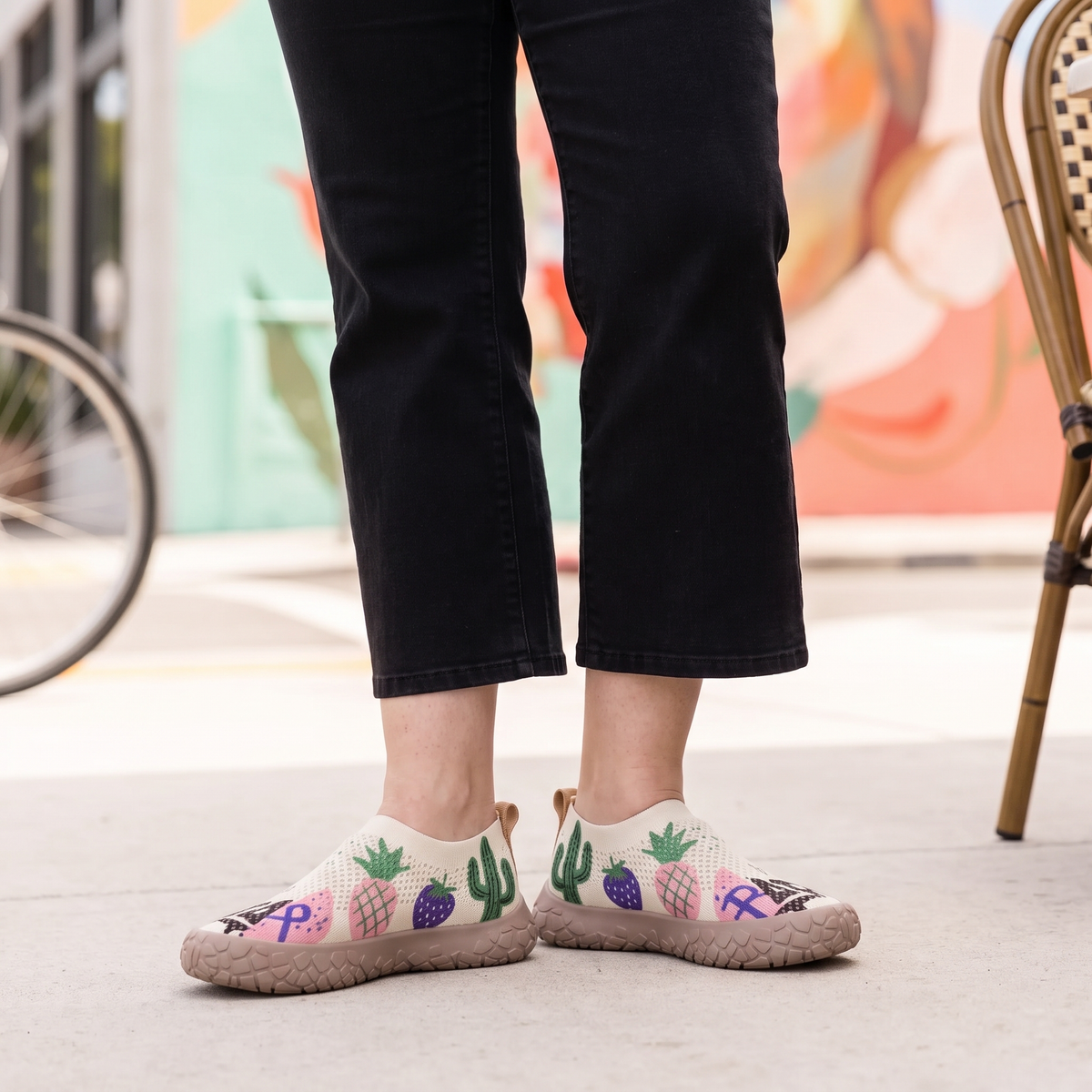 Unisex Gemusterte Barfußschuhe mit Breiter Zehenbox