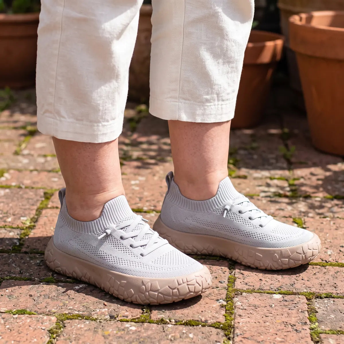 Unisex Gemusterte Barfußschuhe mit Breiter Zehenbox
