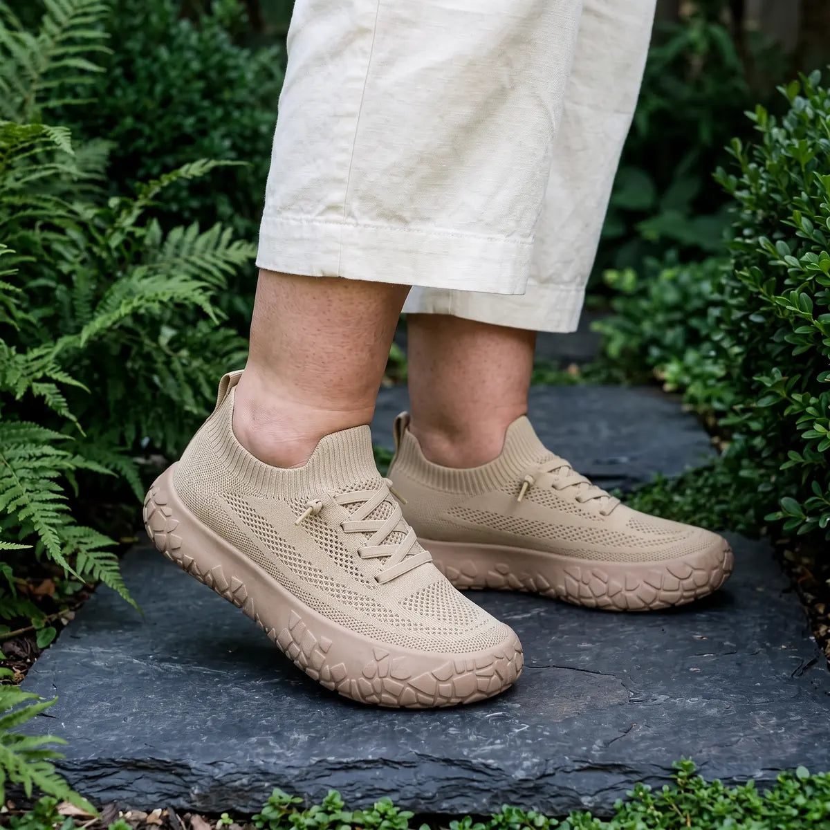 Unisex Gemusterte Barfußschuhe mit Breiter Zehenbox