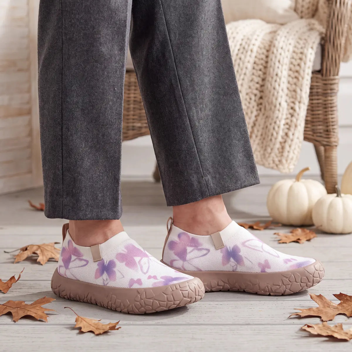 Unisex Gemusterte Barfußschuhe mit Breiter Zehenbox