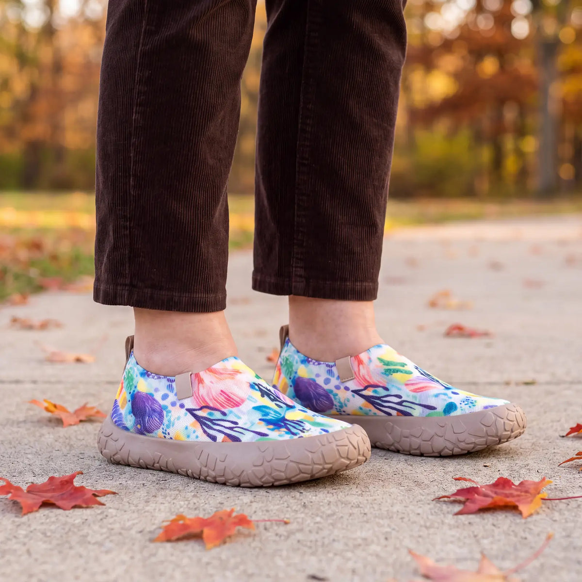 Unisex Gemusterte Barfußschuhe mit Breiter Zehenbox