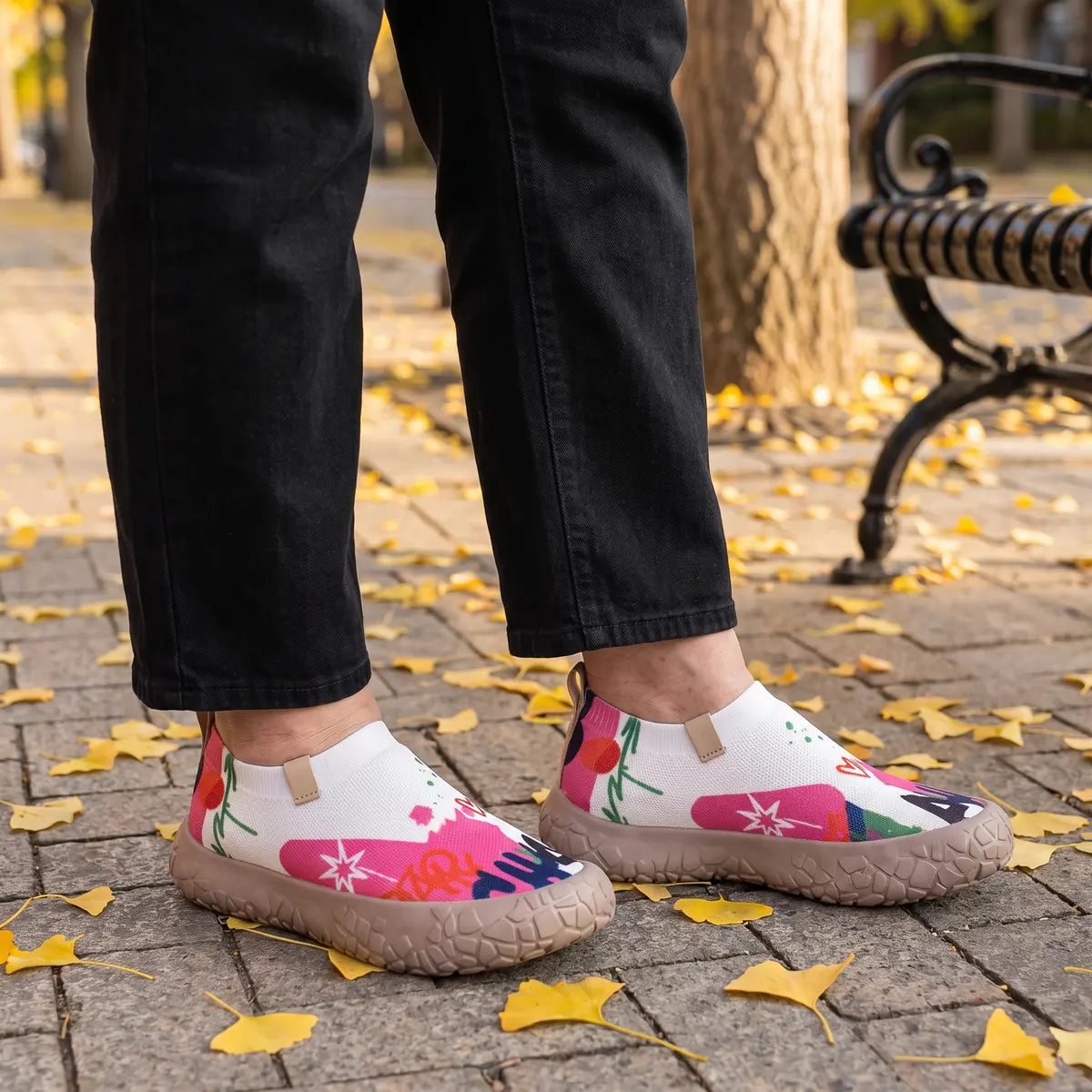 Unisex Gemusterte Barfußschuhe mit Breiter Zehenbox