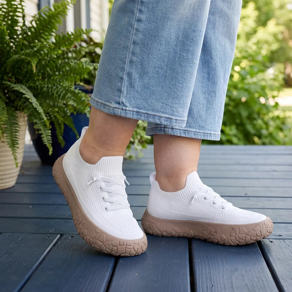 Unisex Gemusterte Barfußschuhe mit Breiter Zehenbox
