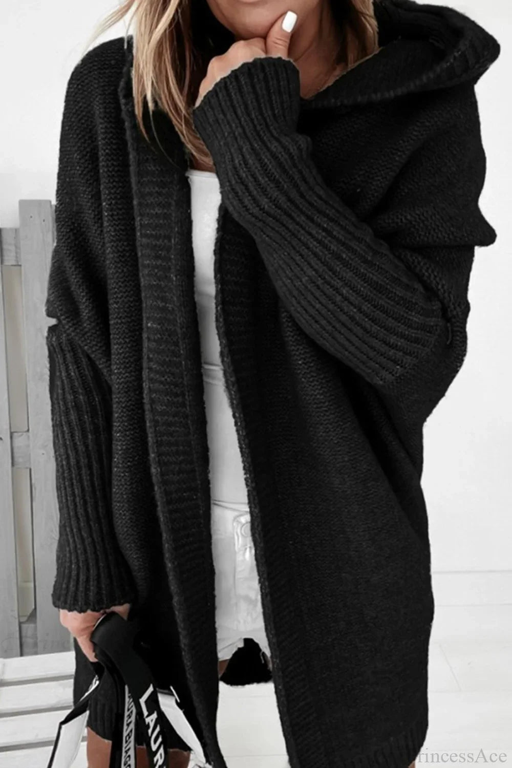 Strickjacke mit Colourblock-Design und Reverskragen