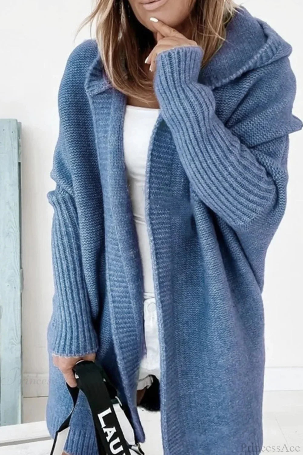 Strickjacke mit Colourblock-Design und Reverskragen
