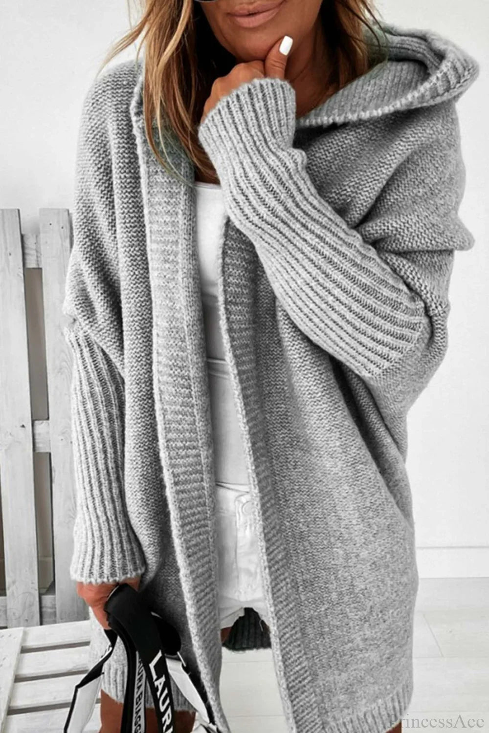 Strickjacke mit Colourblock-Design und Reverskragen