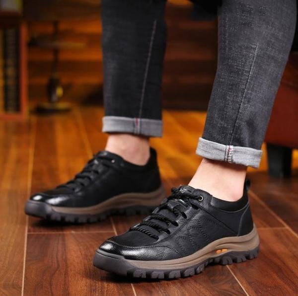 Herren Wasserdichte Orthopädische Lederschuhe