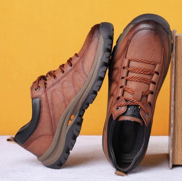 Herren Wasserdichte Orthopädische Lederschuhe