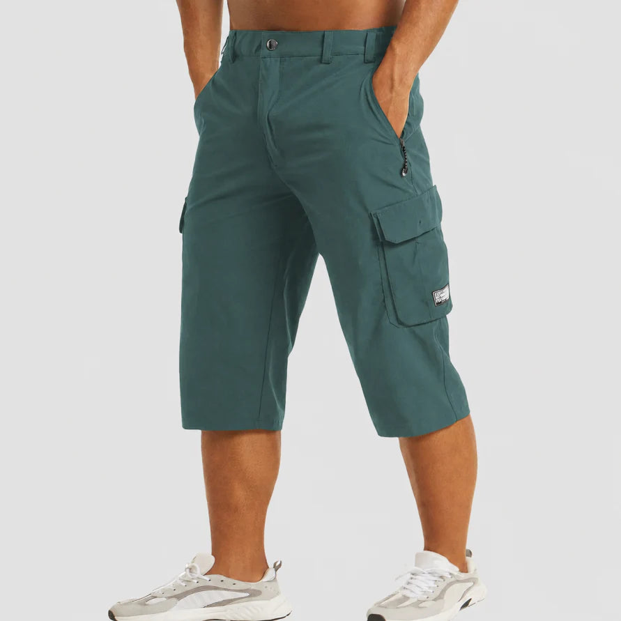 Herren-Cargoshorts mit Stretch und Reißverschlusstaschen
