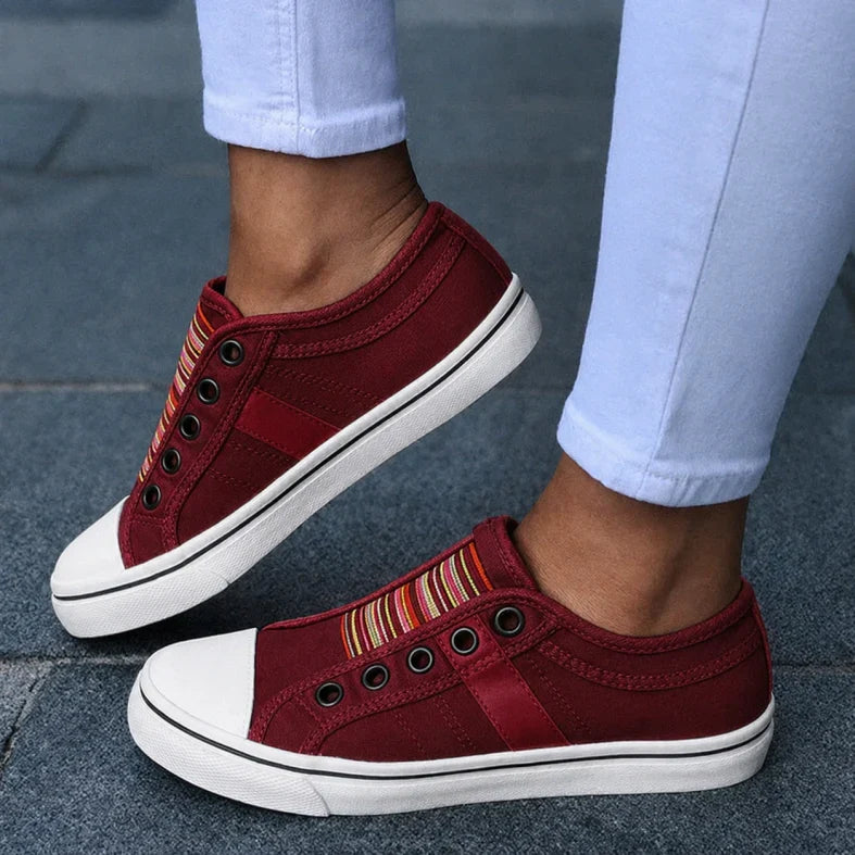 Atmungsaktive Damen Sommer Sneaker zum Hineinschlüpfen