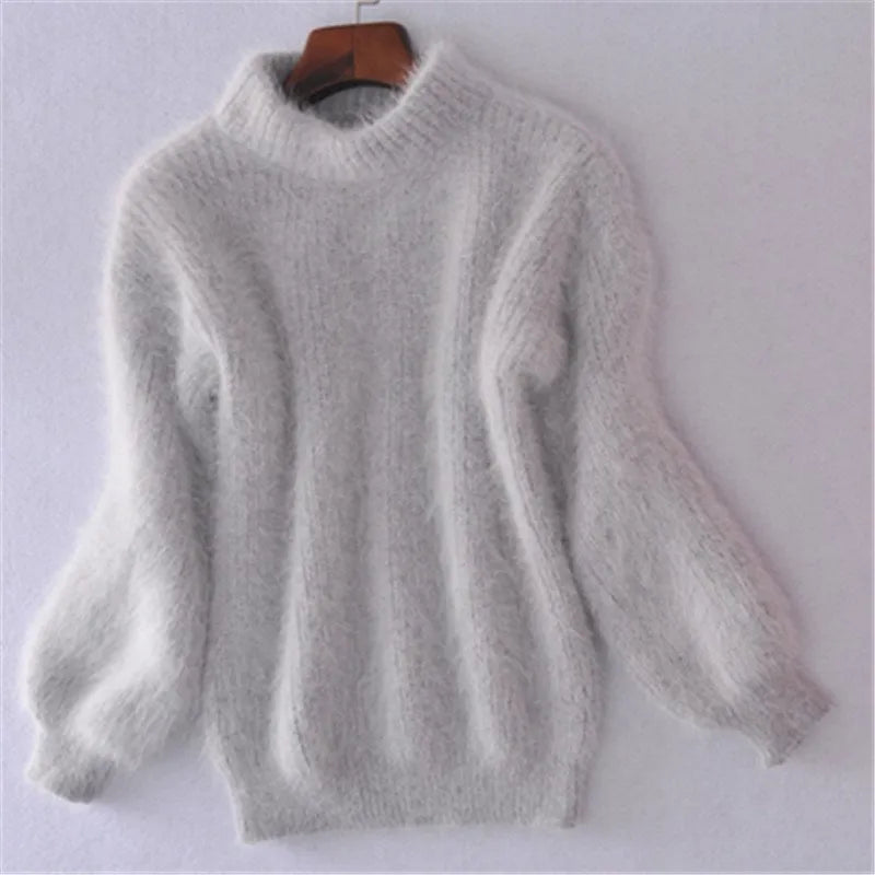 Locker Gestrickter Damen Pullover Im Vintage Look