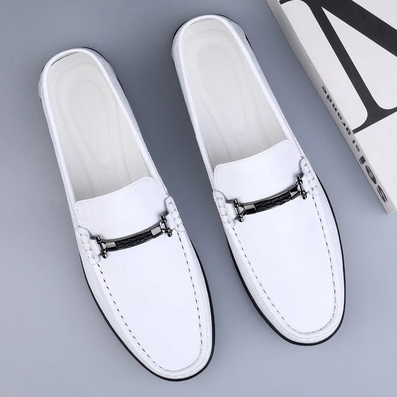Pienza Echtleder-Loafer Mit Metallseil-Akzent