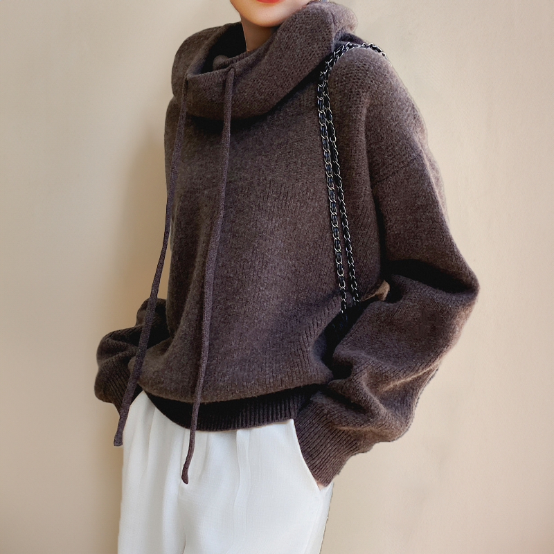 Damen Rollkragenpullover Aus Feinstrick