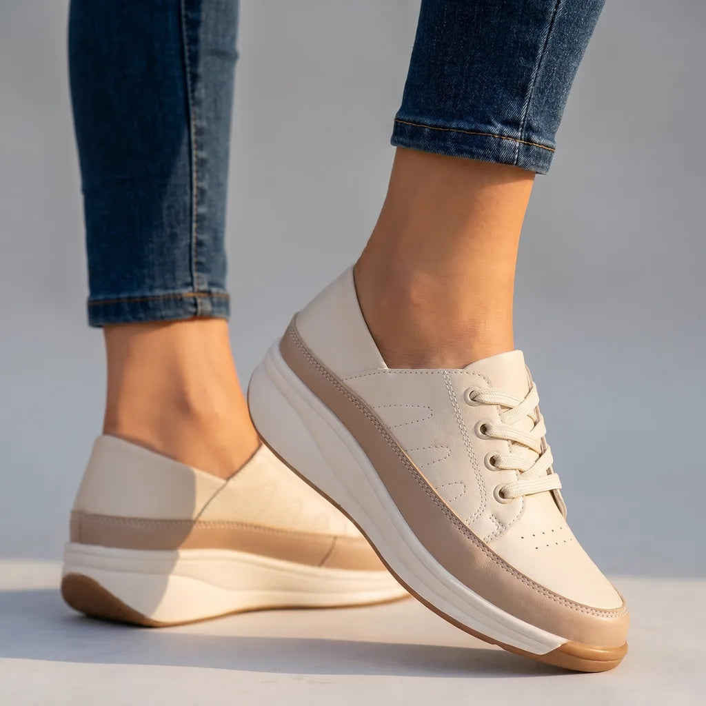 Bequeme Damen Schnürschuhe für den Alltag mit Dämpfung