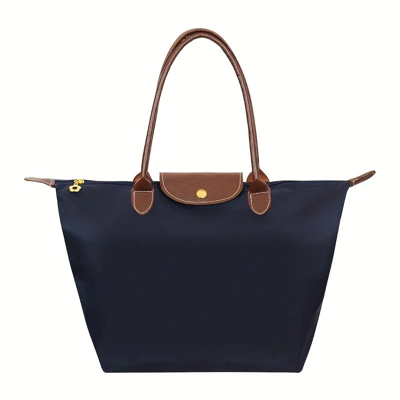 Elegante Damen Umhängetasche mit Schulterriemen und goldfarbenen Details