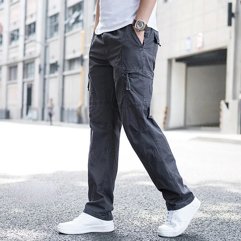 Bequeme Cargohose mit Stretch und Seitentaschen
