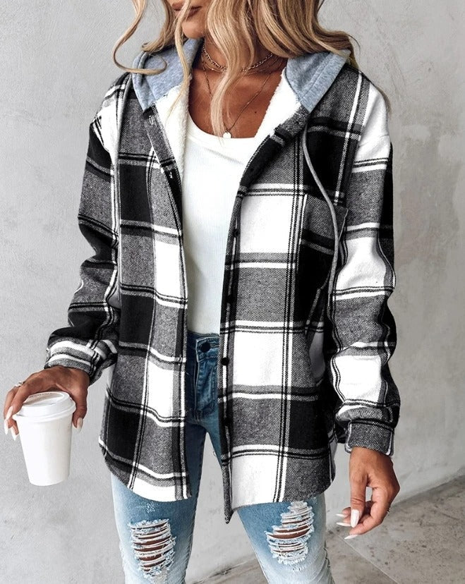 Sweat-shirt à capuche imprimé avec poche kangourou